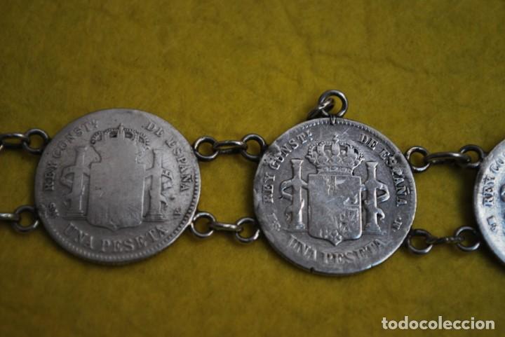 Joyeria: Pulsera de plata de MONEDAS ALFONSO . - Foto 7