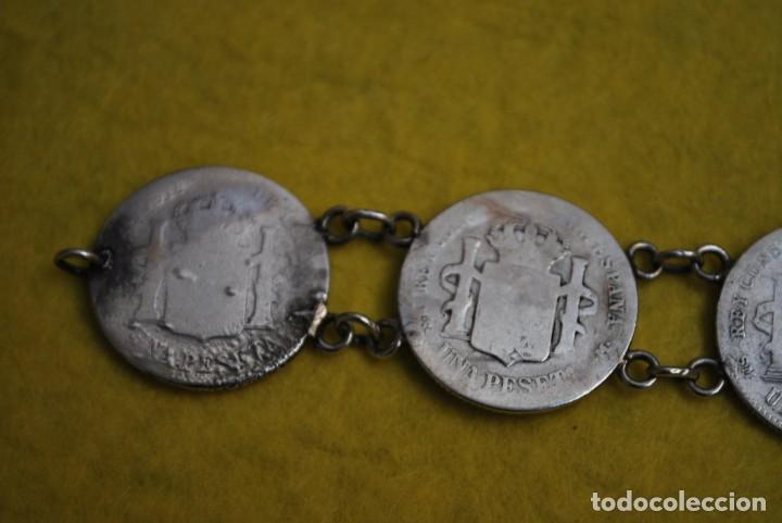 Joyeria: Pulsera de plata de MONEDAS ALFONSO . - Foto 8