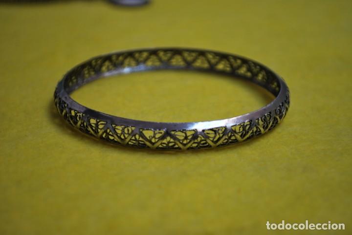 Joyeria: Antigua pulsera DE PLATA con filigranas - Foto 3