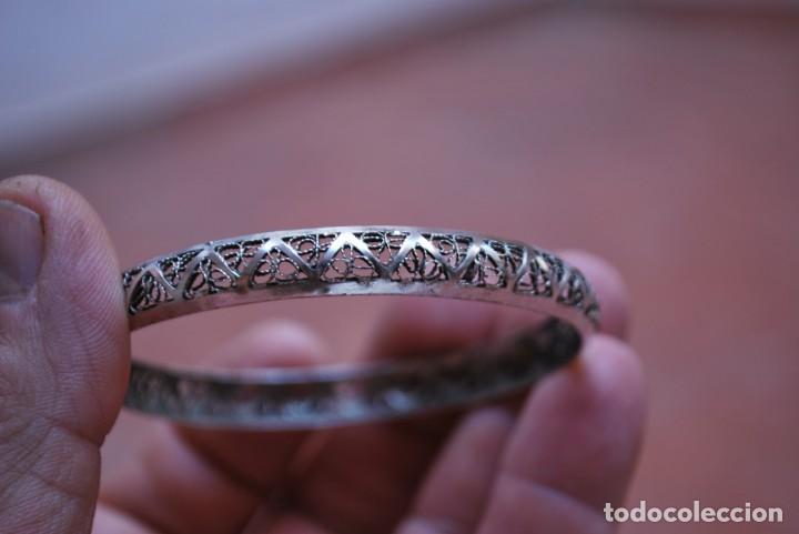 Joyeria: Antigua pulsera DE PLATA con filigranas - Foto 4