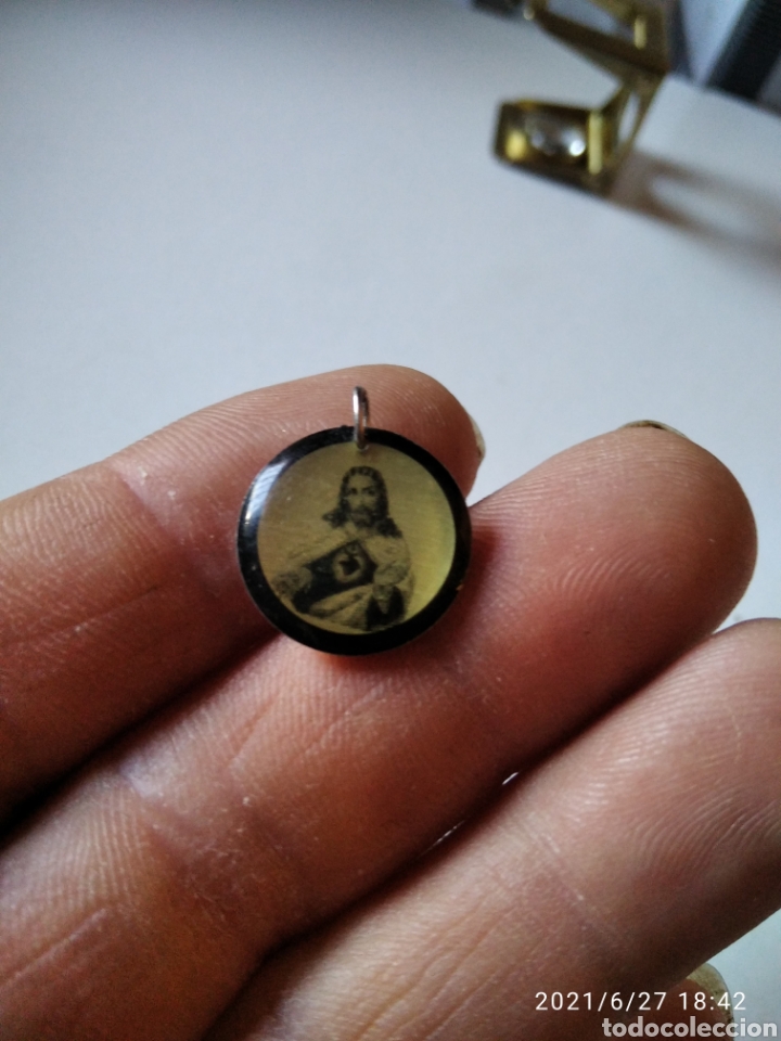 Joyeria: Medalla sagrado coraz&oacute;n i Virgen - Foto 2