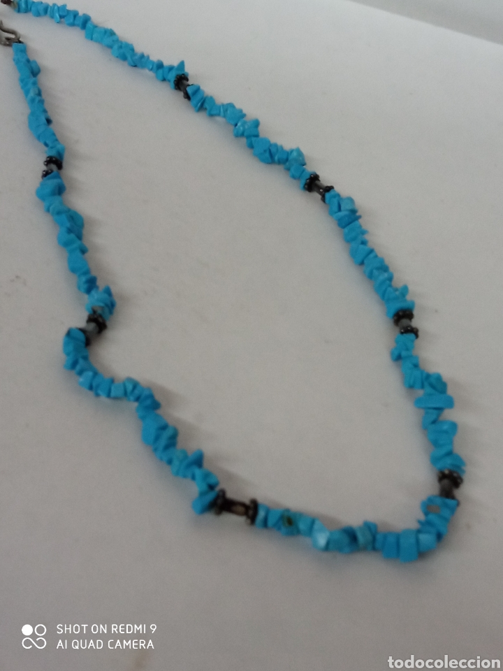 Joyeria: Gargantilla plata y turquesa + - Foto 1