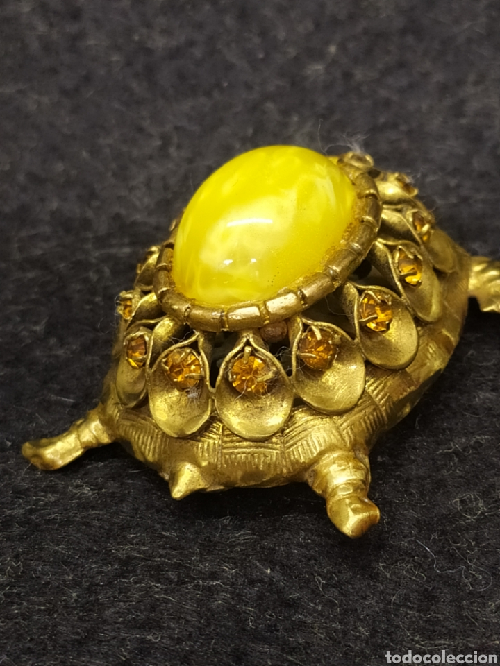 Joyeria: Raro broche tortuga en filigrana de bronce. - Foto 5