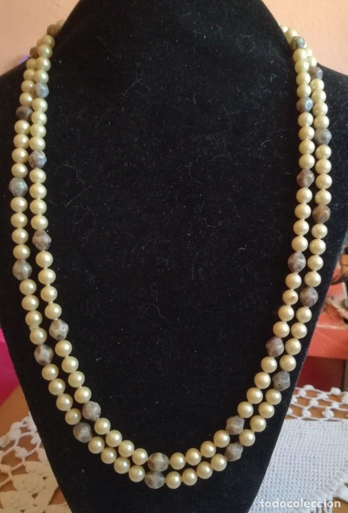 Joyeria: ANTIGUO COLLAR DE PERLAS CON BONITO CIERRE - Foto 1
