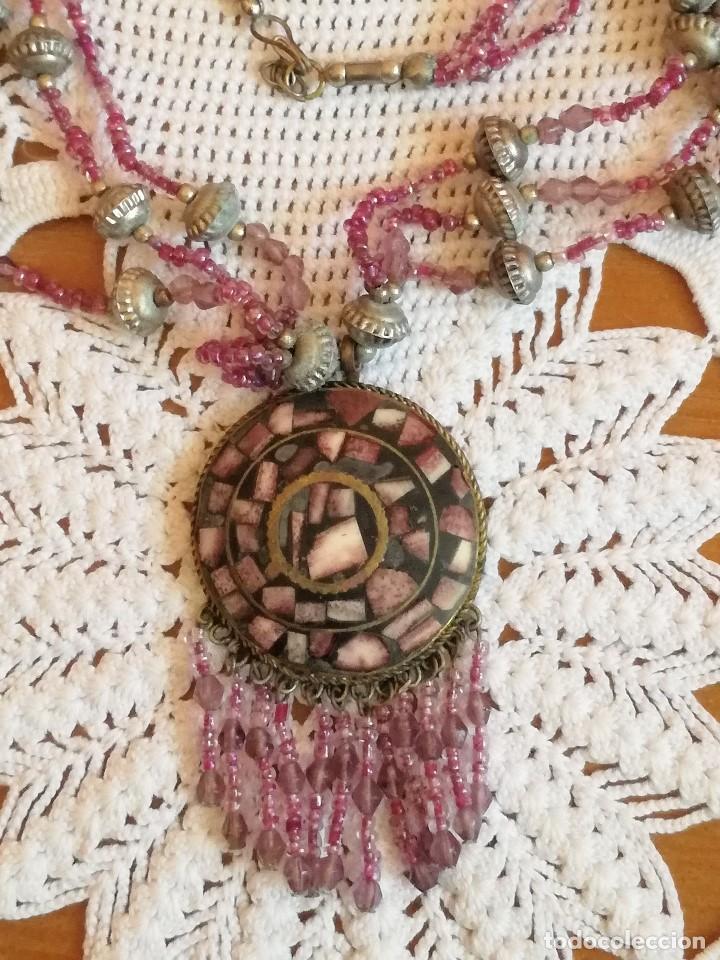 Joyeria: ANTIGUO COLLAR ETNICO CON PIEDRAS INCRUSTADAS - Foto 2