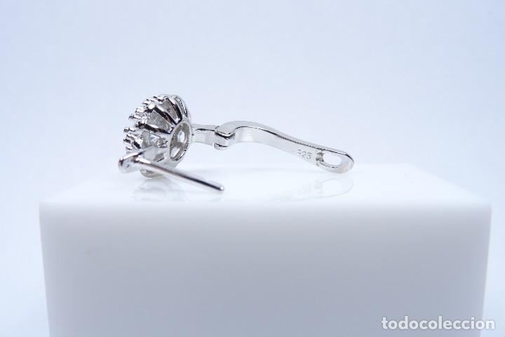 Joyeria: Pendientes en plata 925 con cuajado de circonios - Foto 4
