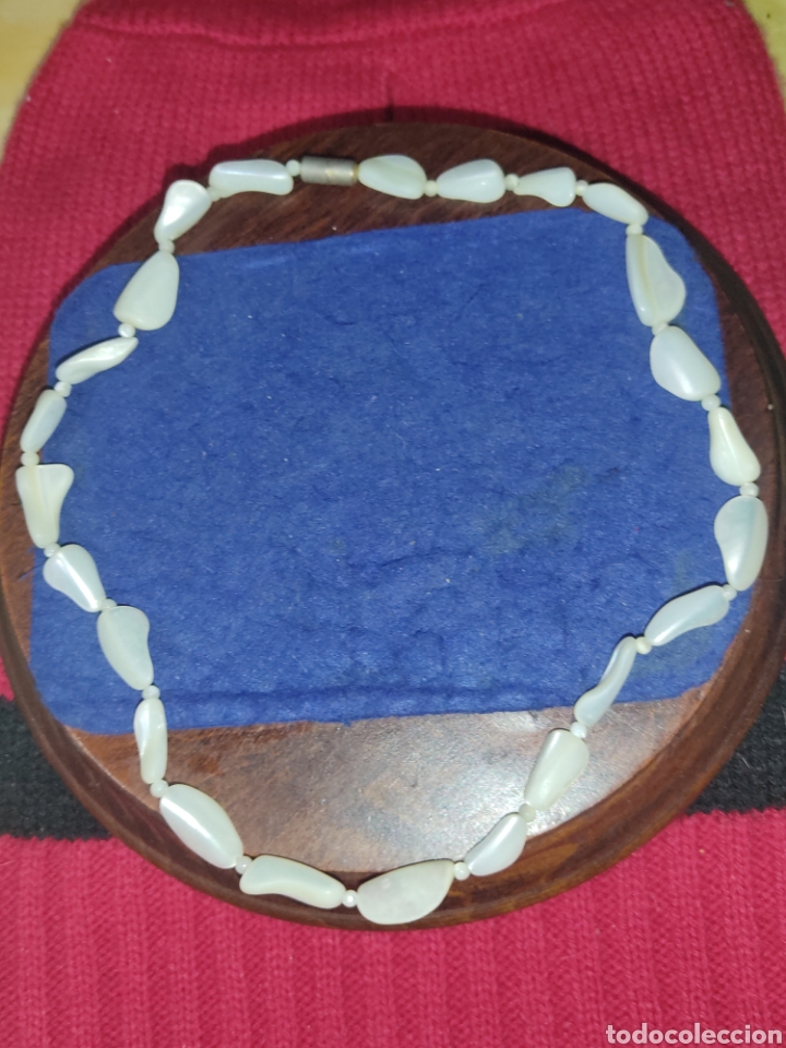 Joyeria: Collar de piezas de Nacar,a&ntilde;os 70 - Foto 2