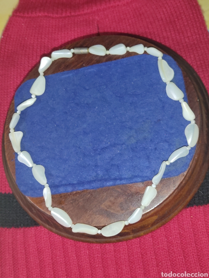 Joyeria: Collar de piezas de Nacar,a&ntilde;os 70 - Foto 3