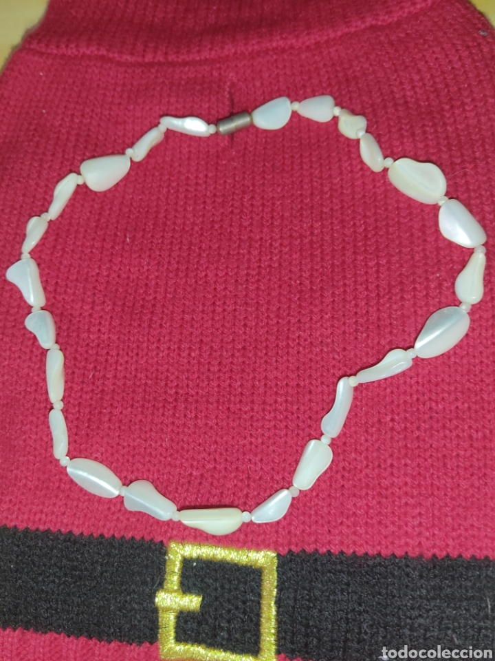 Joyeria: Collar de piezas de Nacar,a&ntilde;os 70 - Foto 1