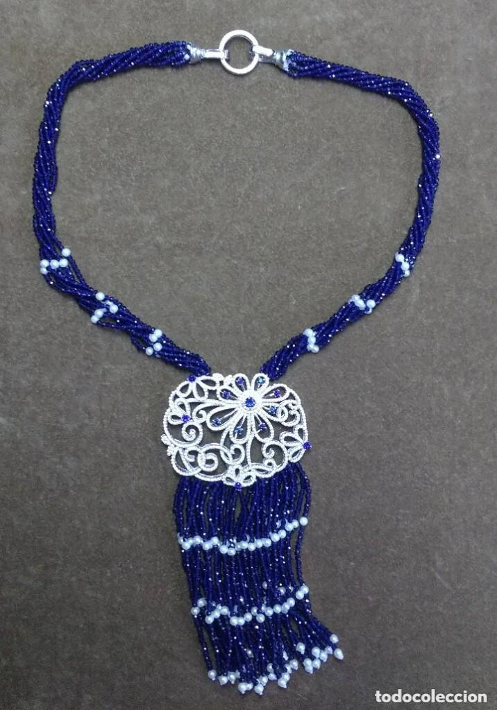 Joyeria: COLLAR DE ZAFIROS Y PLATA. - Foto 2