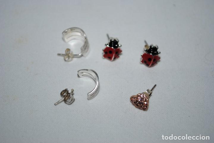 Joyeria: LOTE DE PENDIENTES DE PLATA - Foto 1