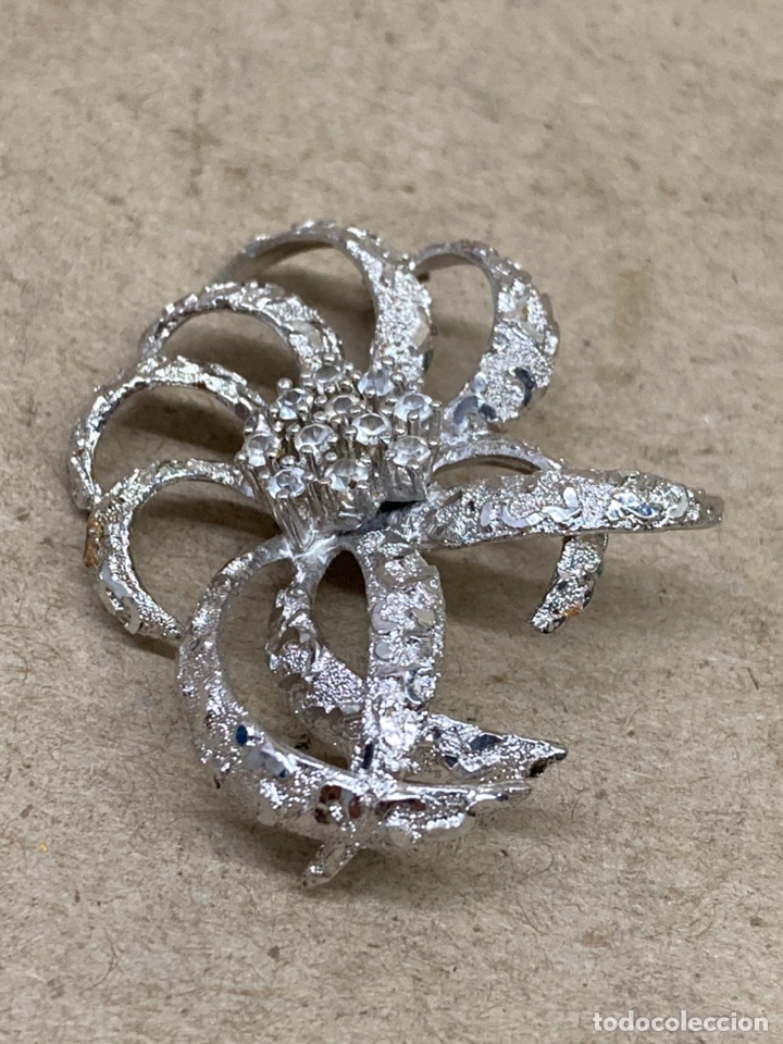 Joyeria: Broche de plata RODIADO CON CIRCONITAS /B79 - Foto 2