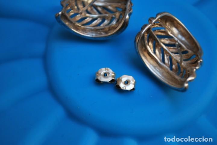 Joyeria: Elegante pendientes en plata de ley . - Foto 5