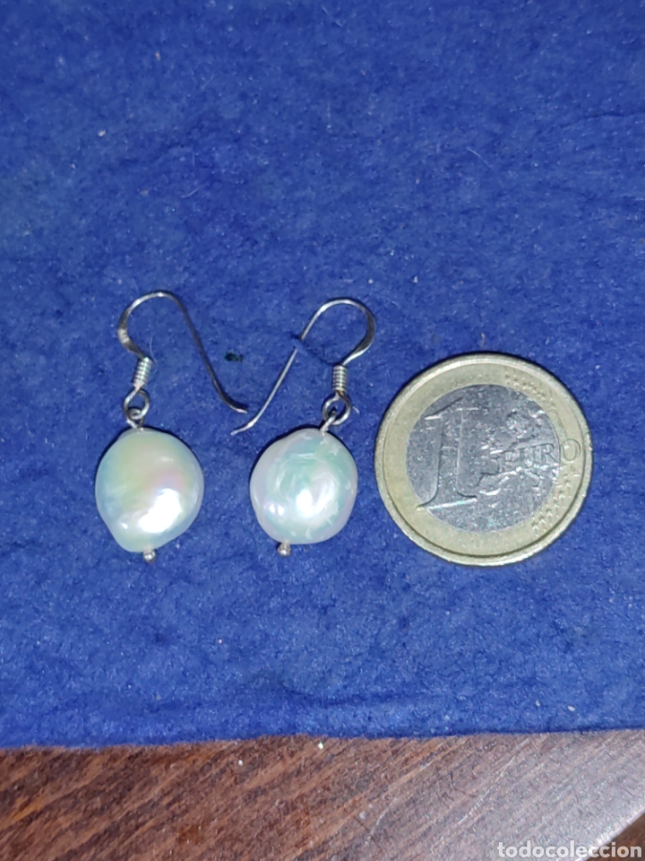 Joyeria: Pendientes de perlas y plata contrastada 925. - Foto 3