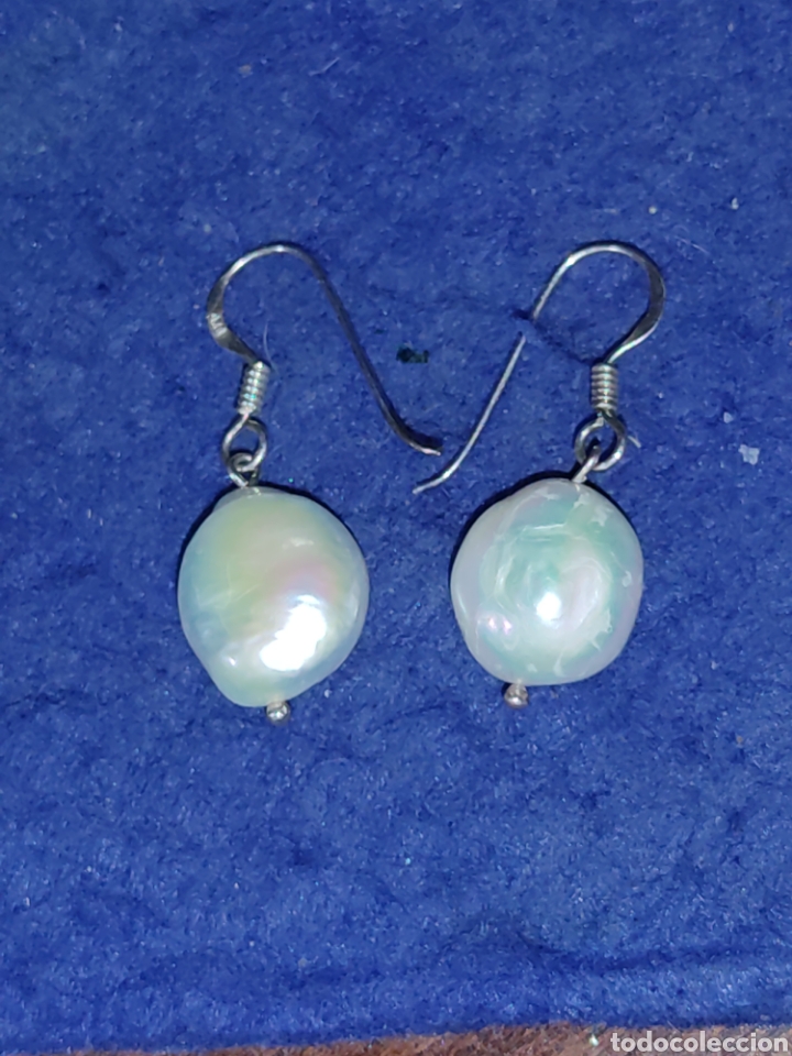 Joyeria: Pendientes de perlas y plata contrastada 925. - Foto 4