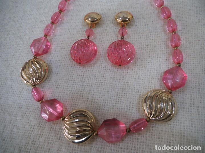 Joyeria: COLLAR Y PENDIENTES ( FUXIA ) - Foto 2