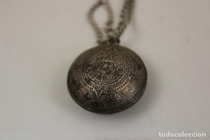 Joyeria: colgante azteca y cadena en plata de ley - Foto 8