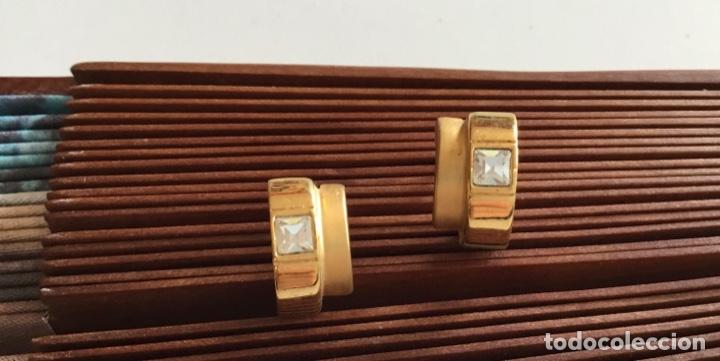 Joyeria: ARITOS CHAPADOS EN ORO CON CIRCONIUM. PRESI&Oacute;N. - Foto 1