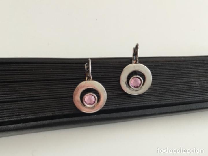 Joyeria: PENDIENTES DORMILONAS CON CRISTAL MALVA - Foto 1