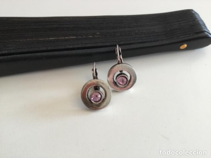 Joyeria: PENDIENTES DORMILONAS CON CRISTAL MALVA - Foto 2