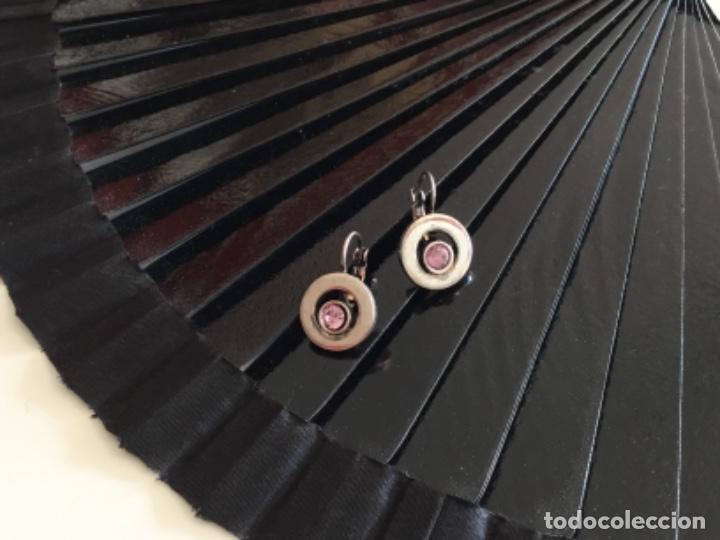 Joyeria: PENDIENTES DORMILONAS CON CRISTAL MALVA - Foto 3