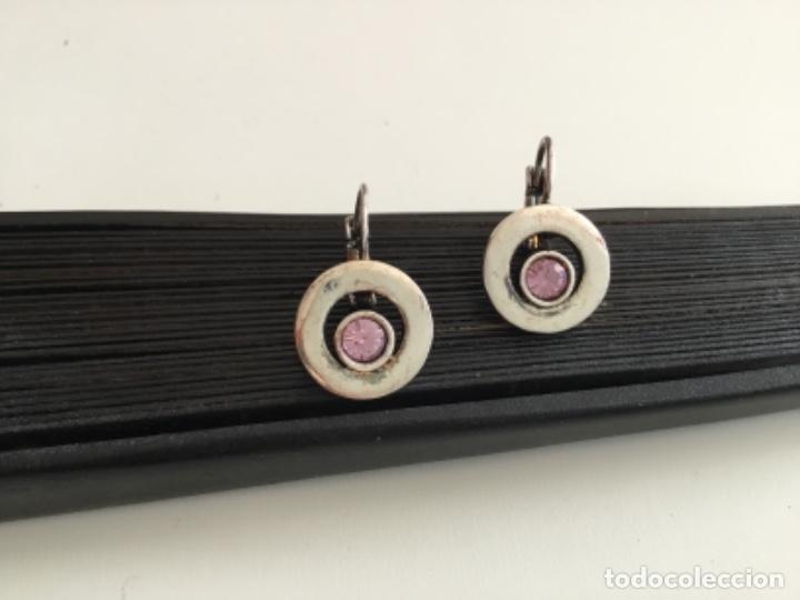 Joyeria: PENDIENTES DORMILONAS CON CRISTAL MALVA - Foto 4