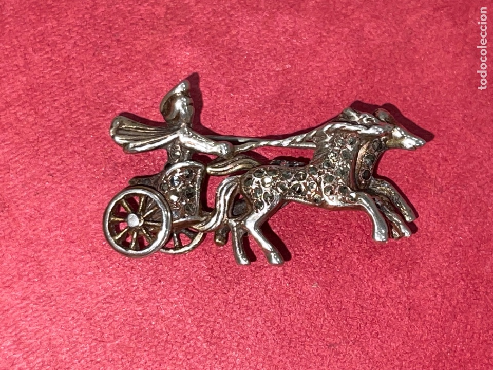 Joyeria: Magn&iacute;fico broche en plata de Ley y marquesitas - Foto 2