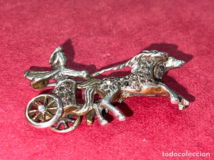 Joyeria: Magn&iacute;fico broche en plata de Ley y marquesitas - Foto 3