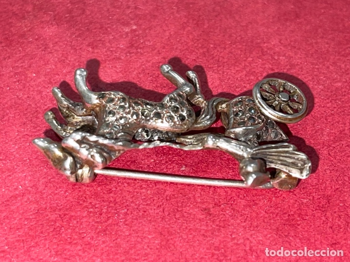 Joyeria: Magn&iacute;fico broche en plata de Ley y marquesitas - Foto 5