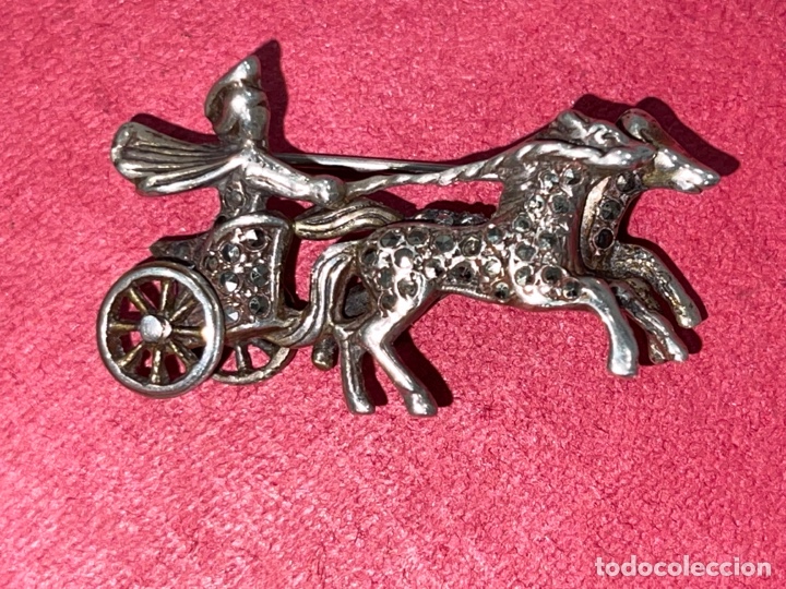 Joyeria: Magn&iacute;fico broche en plata de Ley y marquesitas - Foto 1