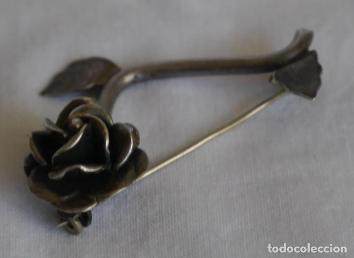 Joyeria: Broche de plata 925 M&eacute;xico forma de rosa - Foto 3