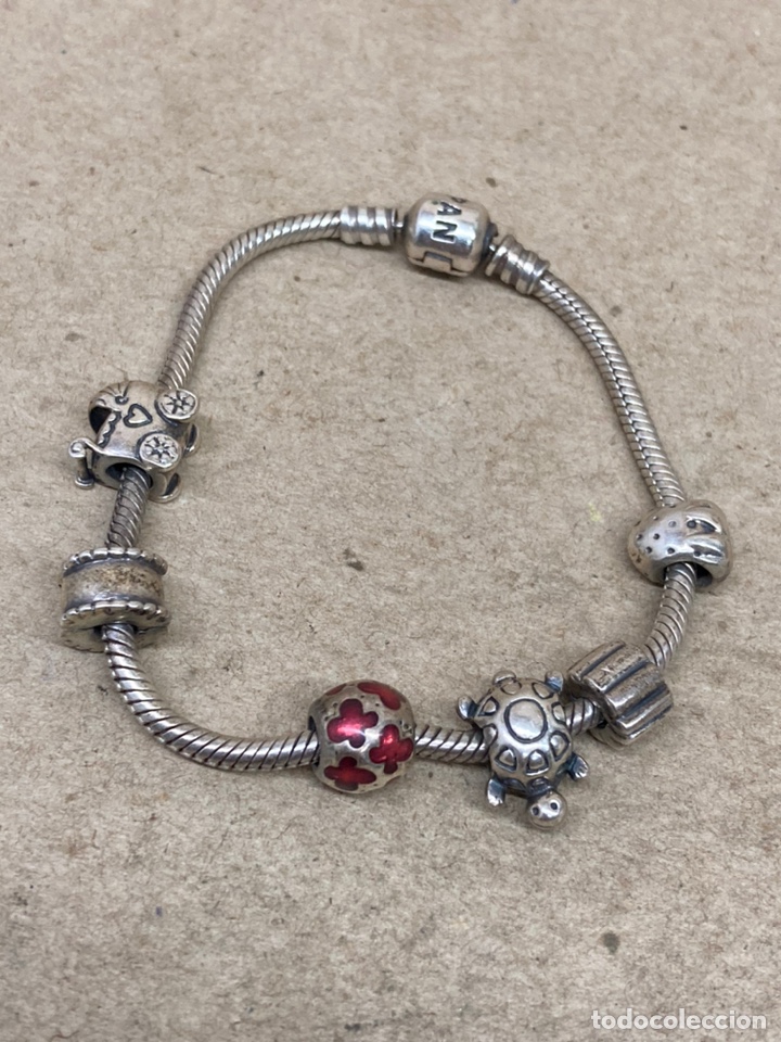 Joyeria: Pulsera de Pandora con 6 Charmans de plata de ley - Foto 1