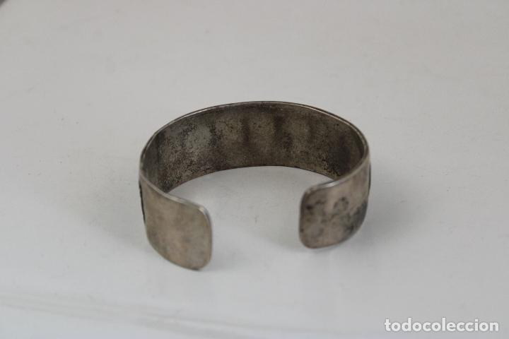 Joyeria: brazalete pulsera azteca plata 925 - Foto 5