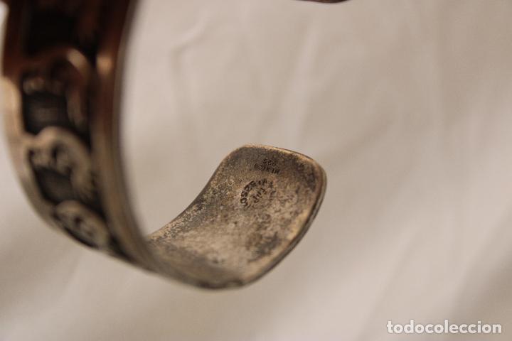 Joyeria: brazalete pulsera azteca plata 925 - Foto 6