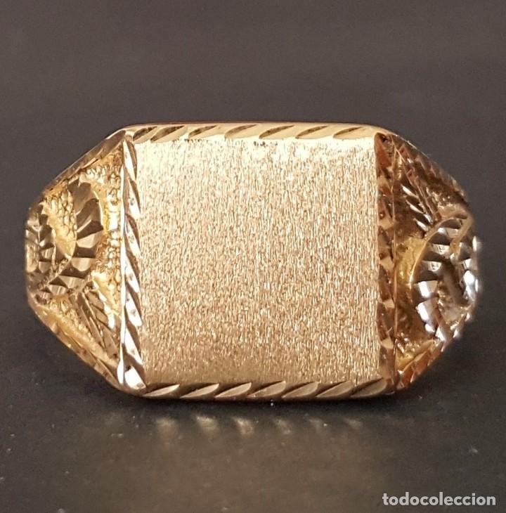 anillo de hombre sello de oro macizo de 18 Compra venta en todocoleccion