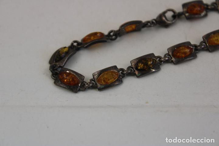 Joyeria: pulsera plata 925 y ambar - Foto 2