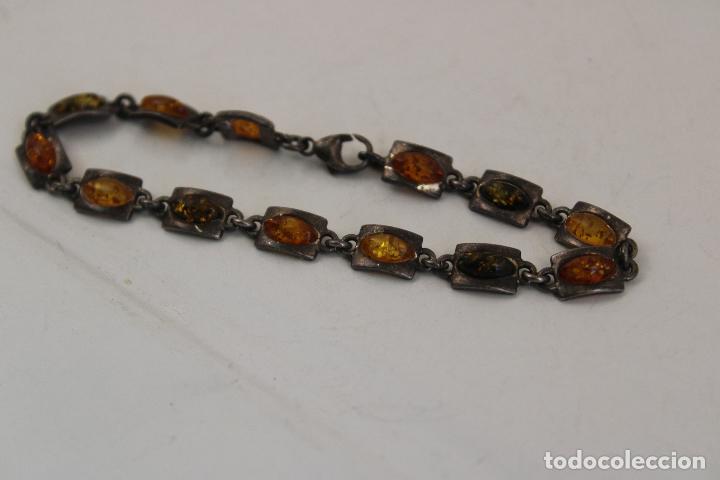 Joyeria: pulsera plata 925 y ambar - Foto 3