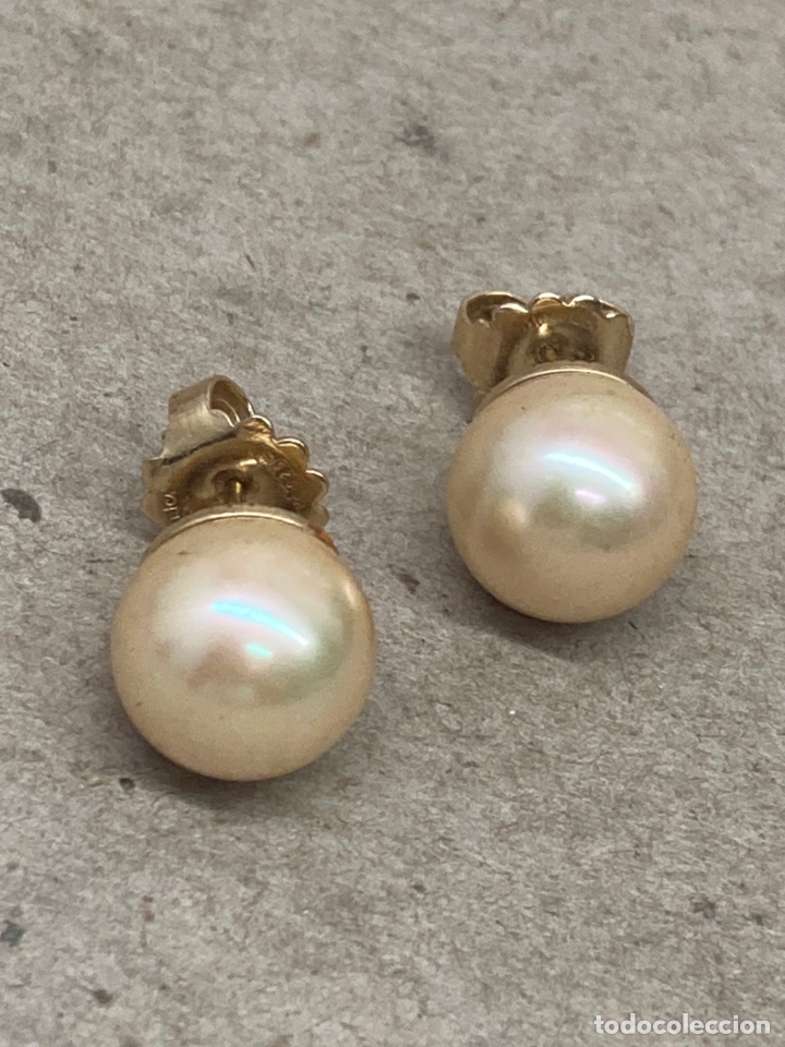 Joyeria: Pendientes de plata y n&aacute;car - Foto 1