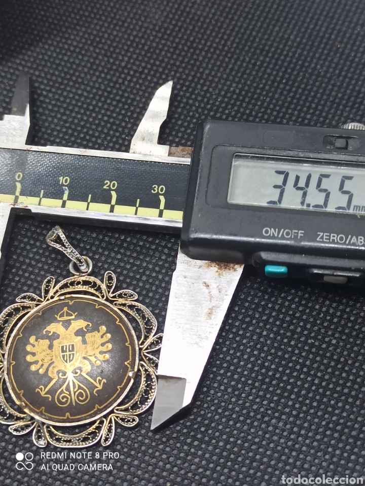 Joyeria: Antiguo Colgante damasquinado - Foto 3