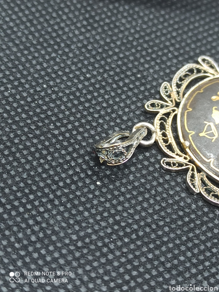 Joyeria: Antiguo Colgante damasquinado - Foto 4