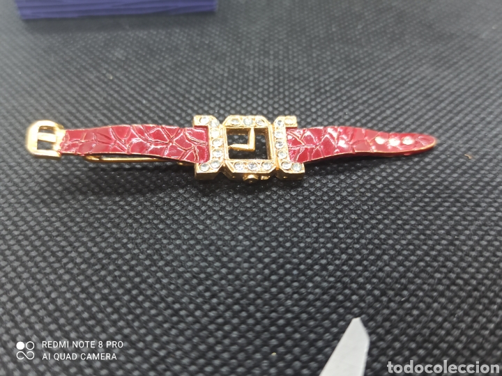 Joyeria: Broche vintage en forma de reloj - Foto 2