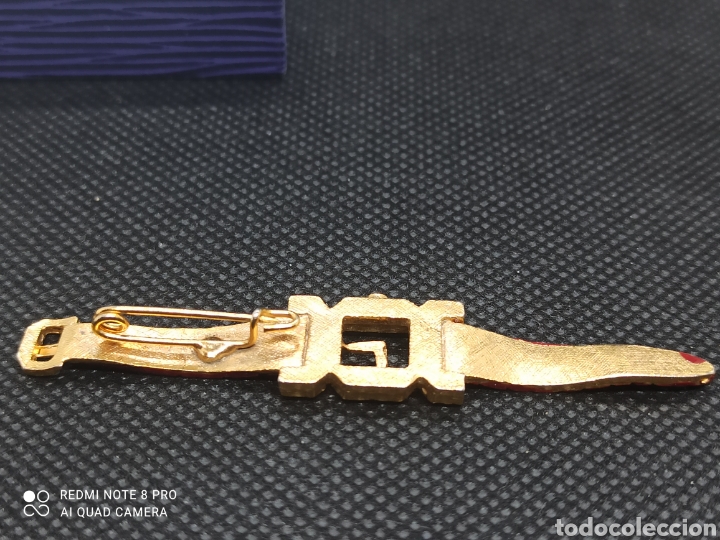 Joyeria: Broche vintage en forma de reloj - Foto 3