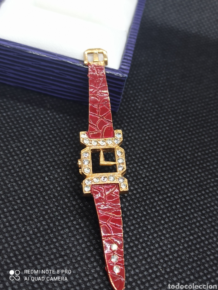 Joyeria: Broche vintage en forma de reloj - Foto 5