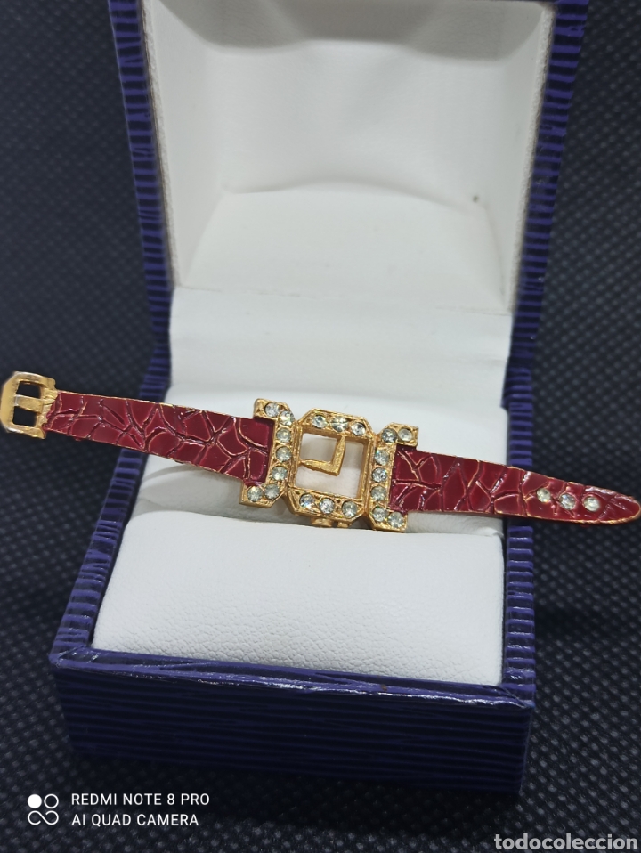 Joyeria: Broche vintage en forma de reloj - Foto 1