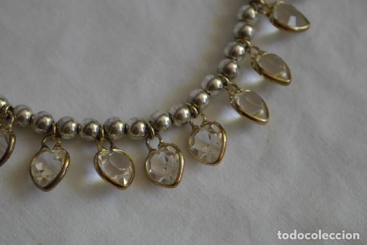 Joyeria: Collar de plata de ley con corazones en strass - Foto 6