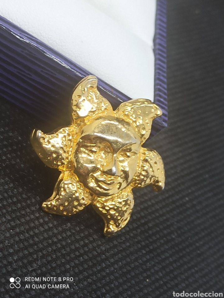 Joyeria: Broche sol dorado vintage - Foto 2