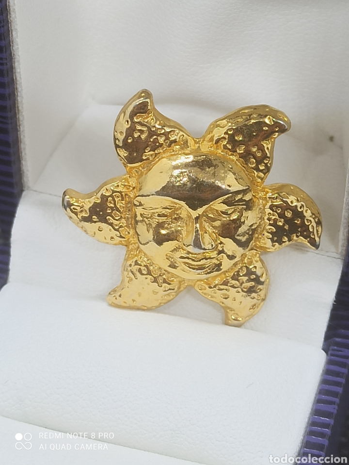 Joyeria: Broche sol dorado vintage - Foto 4