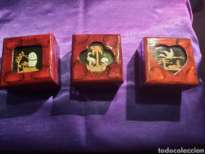 Schmuck: Anilleros con diorama Lote de tres