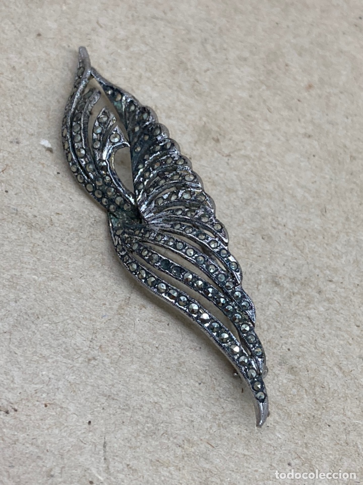 Joyeria: Broche de plata Y marquesitas /B18 - Foto 1