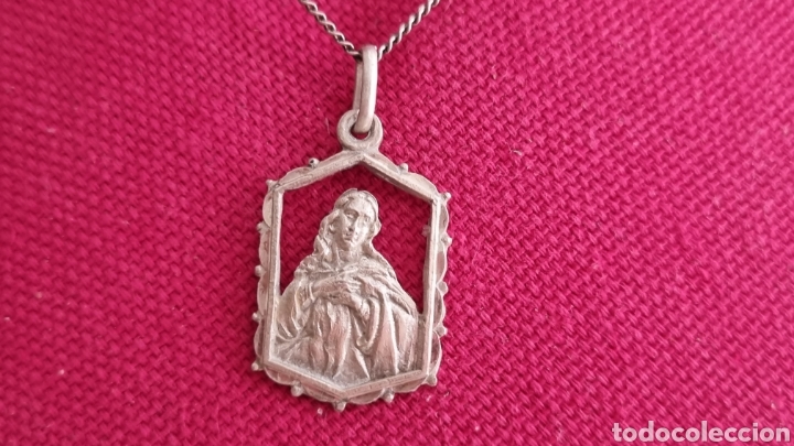 Joyeria: CADENA Y MEDALLA EN PLATA DE LEY VIRGEN INMACULADA - Foto 1